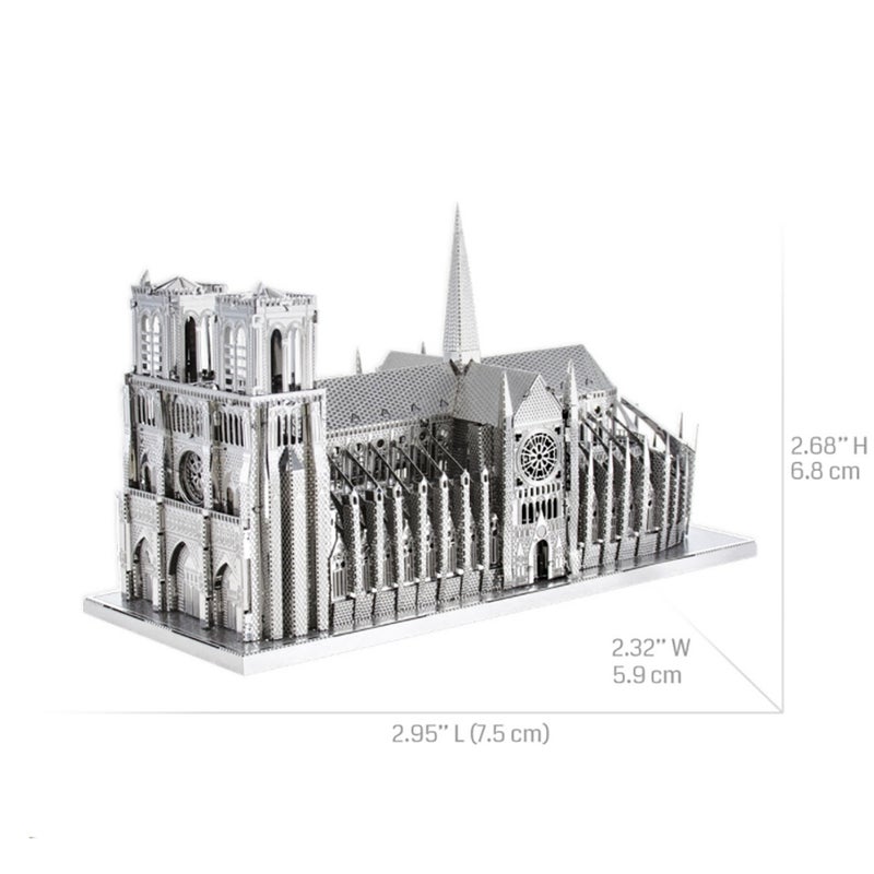 Architectural Diy Handmade 3D Metal Puzzle Adult Stereo Model Assembly Educational Toy High - Image 5